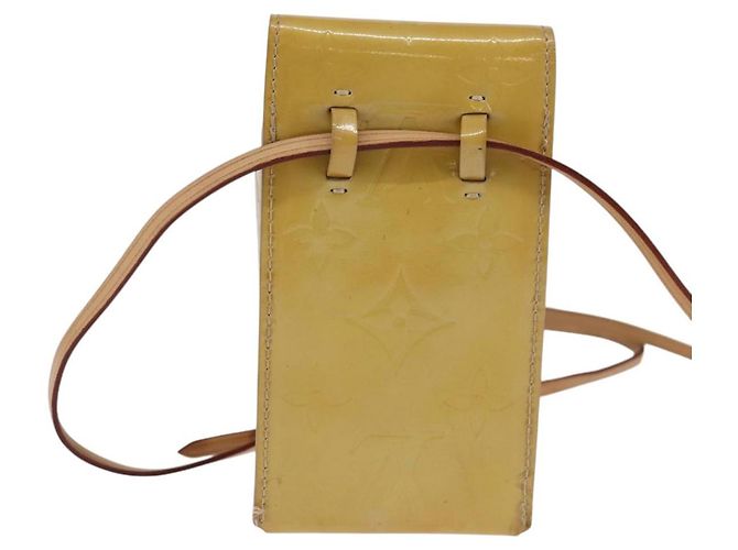Estuche para cigarrillos LOUIS VUITTON Monogram Vernis Verde Beige M91048 LV Auth bs29664 - vista 3