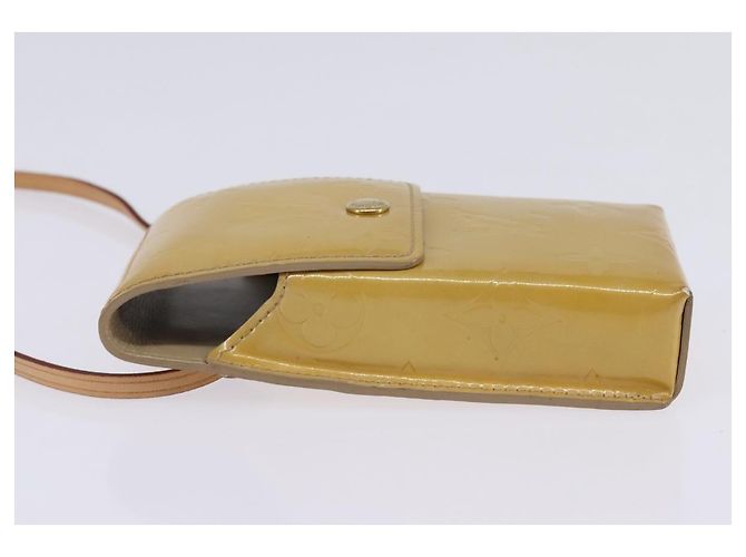 Estuche para cigarrillos LOUIS VUITTON Monogram Vernis Verde Beige M91048 LV Auth bs29664 - vista 4