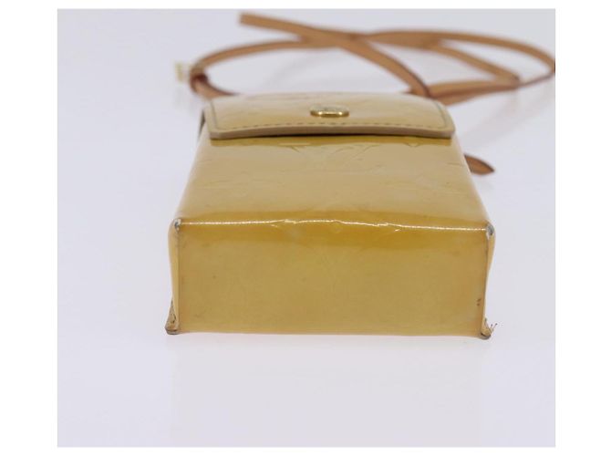 Estuche para cigarrillos LOUIS VUITTON Monogram Vernis Verde Beige M91048 LV Auth bs29664 - vista 9