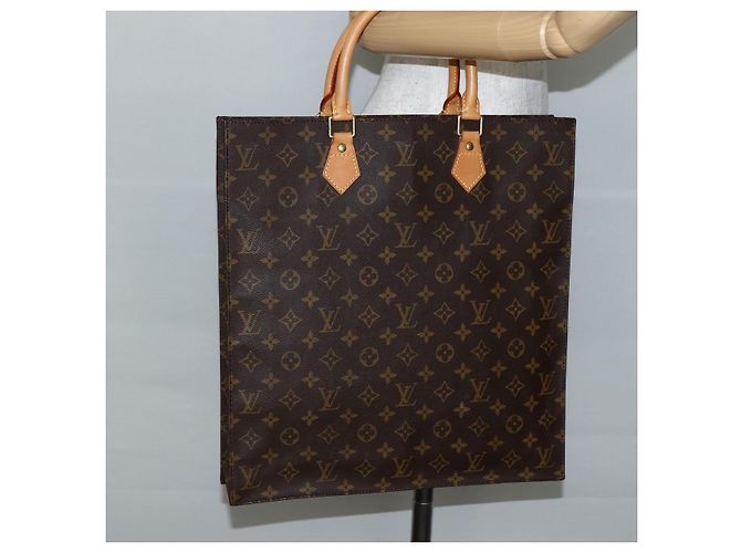LOUIS VUITTON Borsa Sac Plat Monogram M51140 LV Auth 143119 Monogramma - vista 19