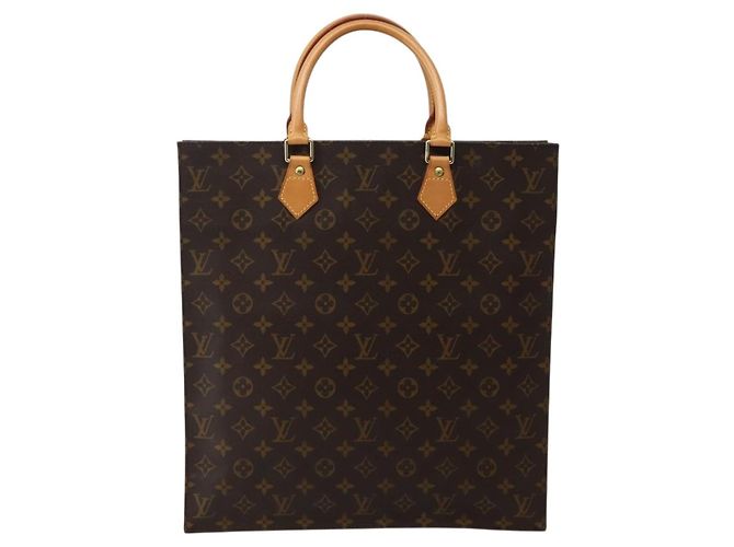 LOUIS VUITTON Borsa Sac Plat Monogram M51140 LV Auth 143119 Monogramma - vista 3