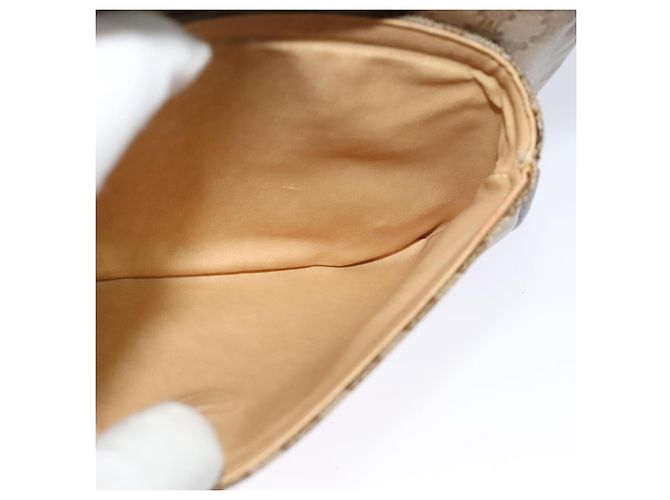 Céline Borsa a Spalla in Tela Macadam CELINE Beige Oro Auth BA4671 D'oro - vista 19