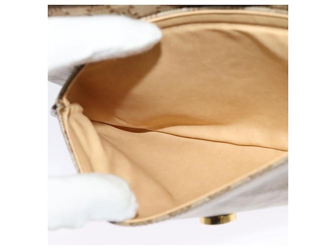 Céline Borsa a Spalla in Tela Macadam CELINE Beige Oro Auth BA4671 D'oro - vista 20