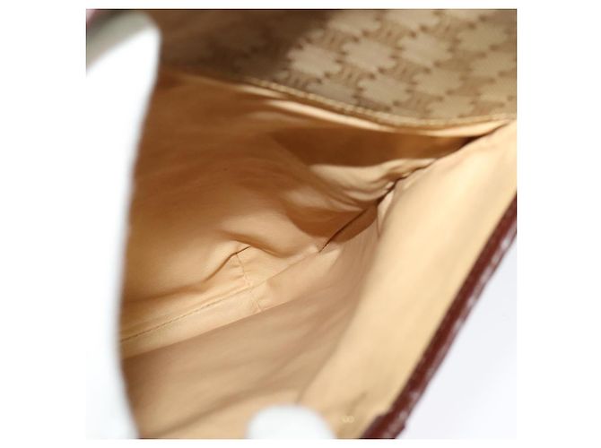 Céline Borsa a Spalla in Tela Macadam CELINE Beige Oro Auth BA4671 D'oro - vista 22