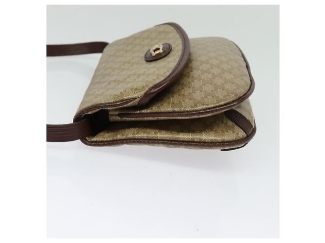 Céline Borsa a Spalla in Tela Macadam CELINE Beige Oro Auth BA4671 D'oro - vista 3