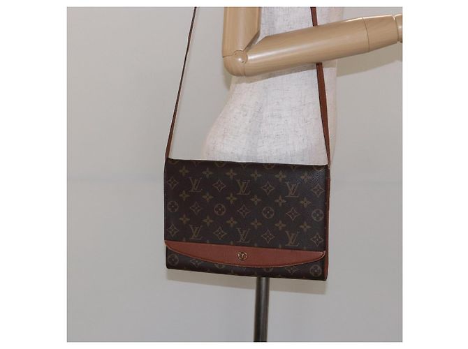 LOUIS VUITTON Borsa a Spalla Monogram Bordeaux 27 M51797 LV Auth ep10180 Monogramma - vista 23