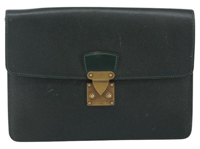 LOUIS VUITTON Pochette Kourad in Taiga Borsa Clutch Épicea M30194 LV Auth th6319 - vista 13