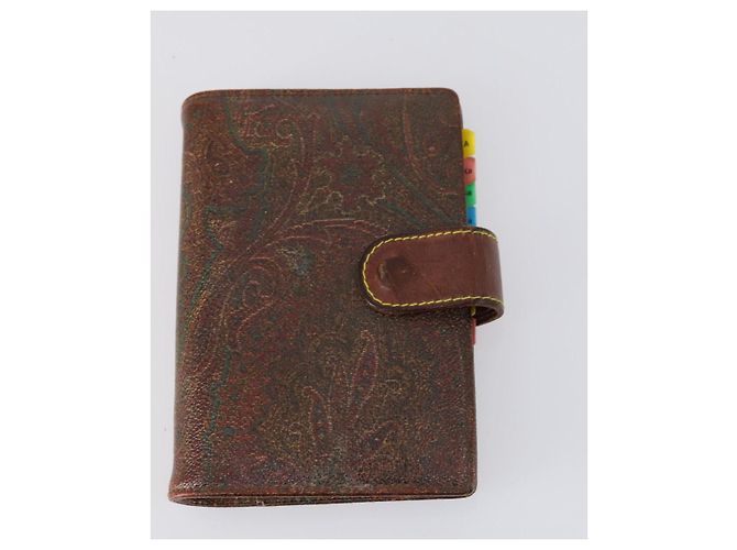 Bolsa de Ombro ETRO Paisley PVC 3Set Marrom Auth bs29135 - vista 13