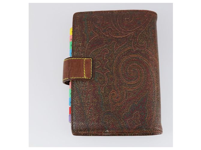 Bolsa de Ombro ETRO Paisley PVC 3Set Marrom Auth bs29135 - vista 14