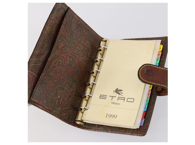 Bolsa de Ombro ETRO Paisley PVC 3Set Marrom Auth bs29135 - vista 19