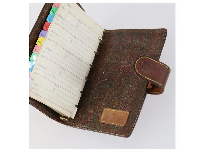 Bolsa de Ombro ETRO Paisley PVC 3Set Marrom Auth bs29135 - vista 20