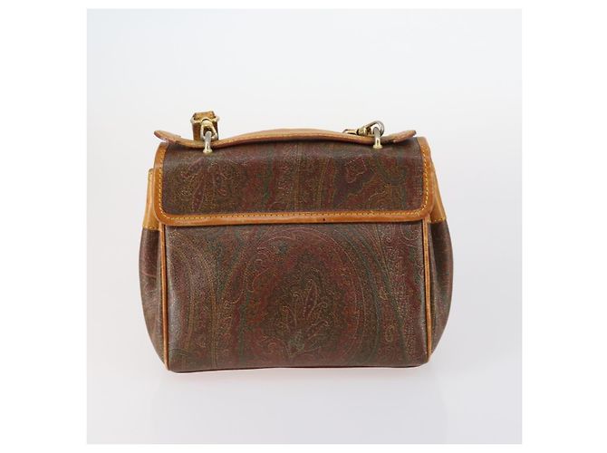 Bolsa de Ombro ETRO Paisley PVC 3Set Marrom Auth bs29135 - vista 3