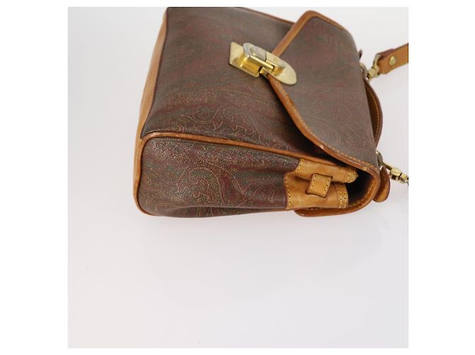 Bolsa de Ombro ETRO Paisley PVC 3Set Marrom Auth bs29135 - vista 4