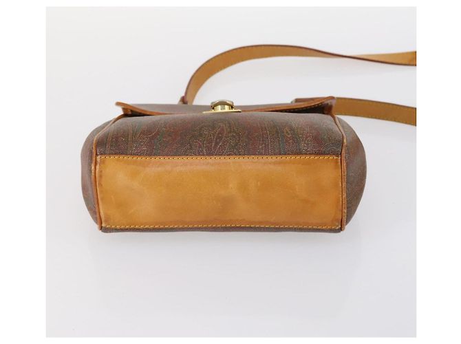 Bolsa de Ombro ETRO Paisley PVC 3Set Marrom Auth bs29135 - vista 7