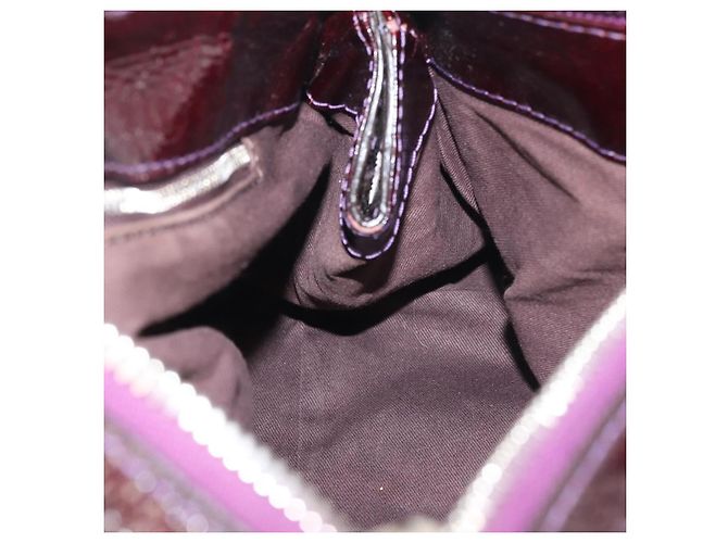 Chloé Borsa a Mano Chloe Paddington Smalto Viola Oro Argento Auth BA6267 - vista 20