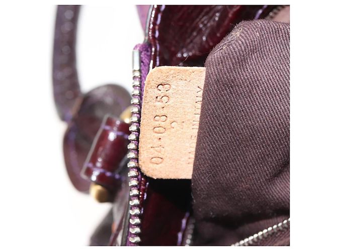 Chloé Borsa a Mano Chloe Paddington Smalto Viola Oro Argento Auth BA6267 - vista 23