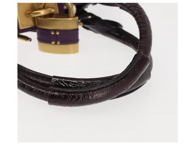 Chloé Borsa a Mano Chloe Paddington Smalto Viola Oro Argento Auth BA6267 - vista 7