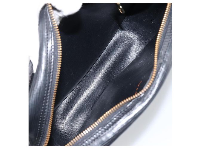 LOUIS VUITTON Borsa a Spalla Epi Jeune Fille MM Nera M52152 LV Auth BA6258 Nero - vista 10