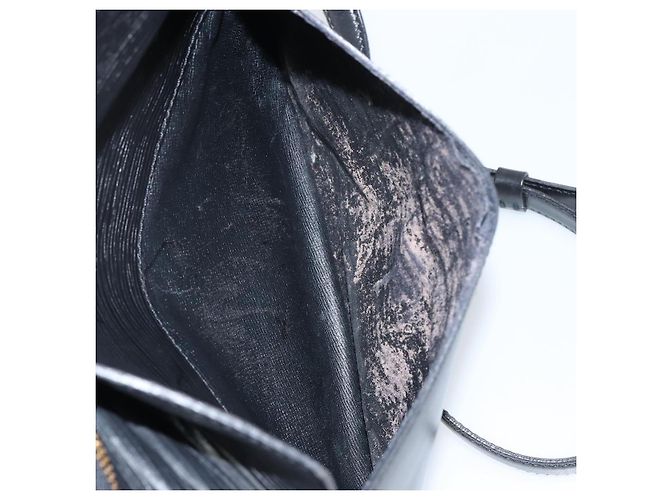 LOUIS VUITTON Borsa a Spalla Epi Jeune Fille MM Nera M52152 LV Auth BA6258 Nero - vista 22