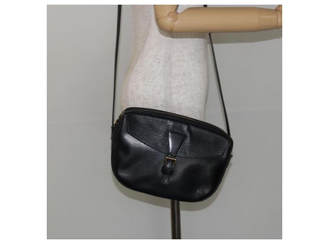 LOUIS VUITTON Borsa a Spalla Epi Jeune Fille MM Nera M52152 LV Auth BA6258 Nero - vista 23