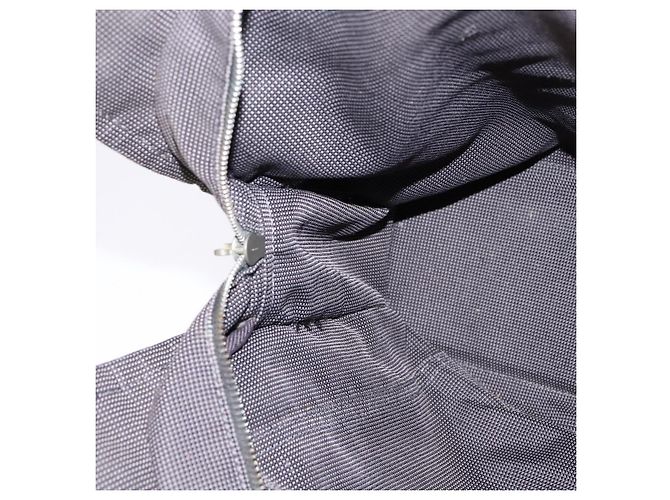 Hermès HERMES Handtasche Her LineMM aus Canvas Grau Silber Authentisch 143973 Braun - Ansicht 16