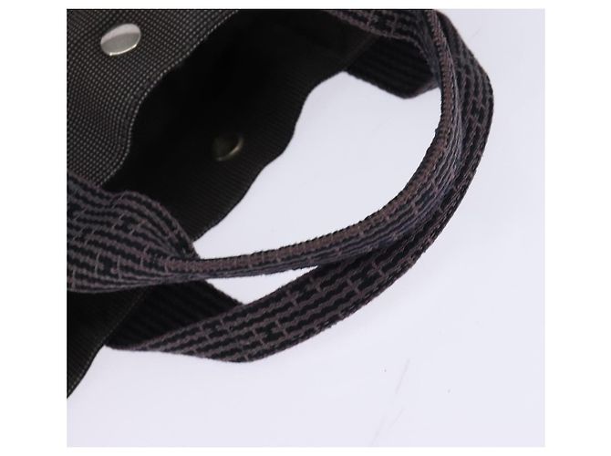 Hermès HERMES Handtasche Her LineMM aus Canvas Grau Silber Authentisch 143973 Braun - Ansicht 7