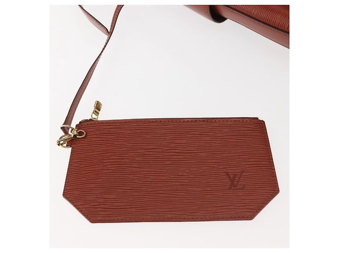 LOUIS VUITTON Borsa a Spalla Epi GM Marrone M80193 LV Auth 142870 - vista 19