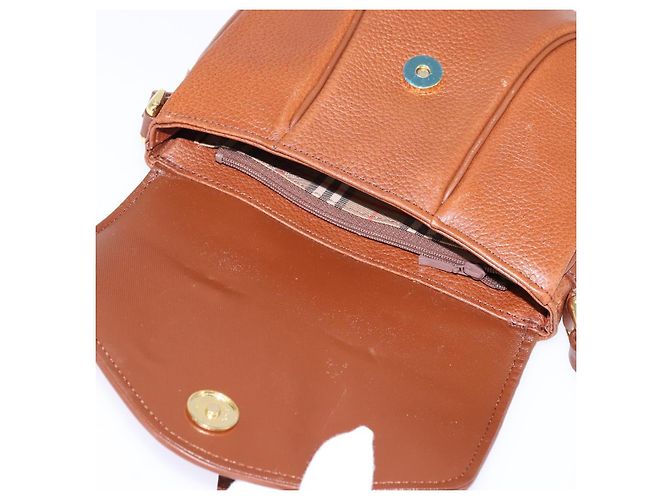 Autre Marque Borsa a Spalla Burberrys in Pelle Marrone Oro Auth bs29470 D'oro - vista 15