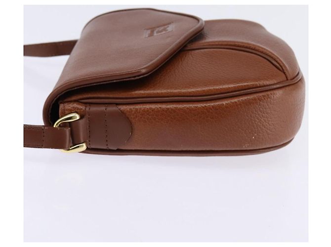 Autre Marque Borsa a Spalla Burberrys in Pelle Marrone Oro Auth bs29470 D'oro - vista 4