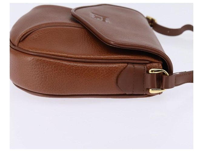 Autre Marque Borsa a Spalla Burberrys in Pelle Marrone Oro Auth bs29470 D'oro - vista 5