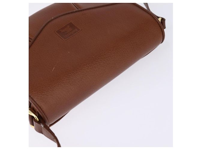 Autre Marque Borsa a Spalla Burberrys in Pelle Marrone Oro Auth bs29470 D'oro - vista 6