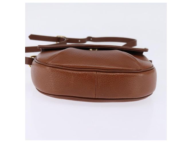 Autre Marque Borsa a Spalla Burberrys in Pelle Marrone Oro Auth bs29470 D'oro - vista 9