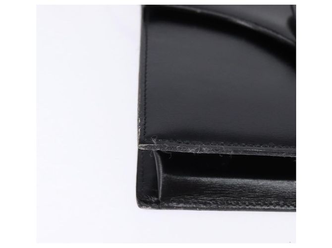 Bolso de Hombro Christian Dior de Cuero Negro Dorado Auth BA6450 - vista 10