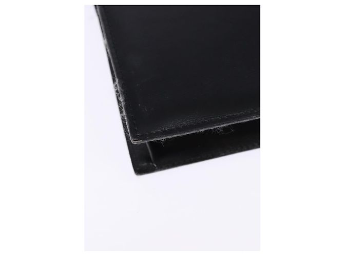 Bolso de Hombro Christian Dior de Cuero Negro Dorado Auth BA6450 - vista 12