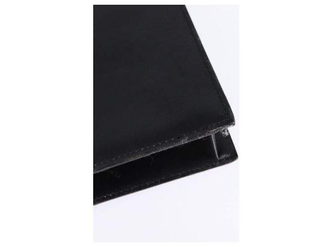 Bolso de Hombro Christian Dior de Cuero Negro Dorado Auth BA6450 - vista 13