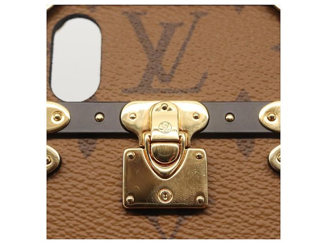 CUSTODIA PER IPHONE LOUIS VUITTON Reverse iPhoneX/iPhoneXS Eye Trunk M62619 Auth BA6432 Monogramma - vista 12