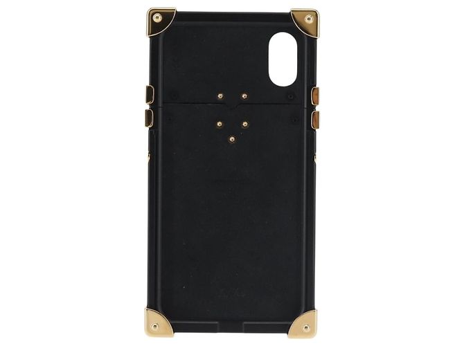 CUSTODIA PER IPHONE LOUIS VUITTON Reverse iPhoneX/iPhoneXS Eye Trunk M62619 Auth BA6432 Monogramma - vista 3