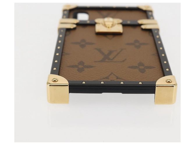 CUSTODIA PER IPHONE LOUIS VUITTON Reverse iPhoneX/iPhoneXS Eye Trunk M62619 Auth BA6432 Monogramma - vista 7