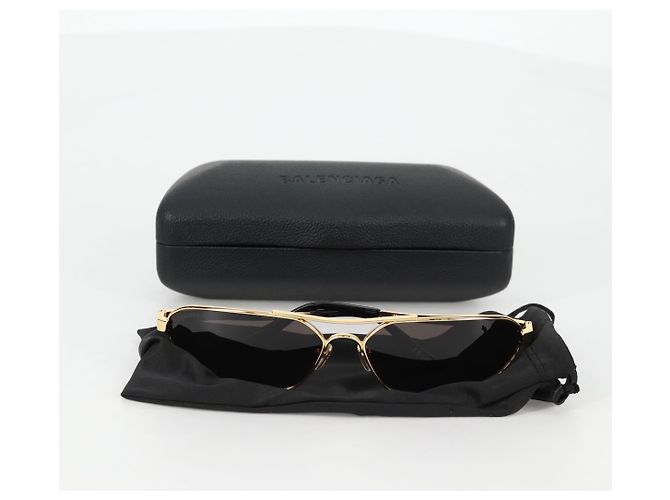 Occhiali da sole BALENCIAGA in plastica oro Auth am9066M D'oro - vista 22