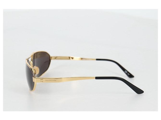 Occhiali da sole BALENCIAGA in plastica oro Auth am9066M D'oro - vista 4