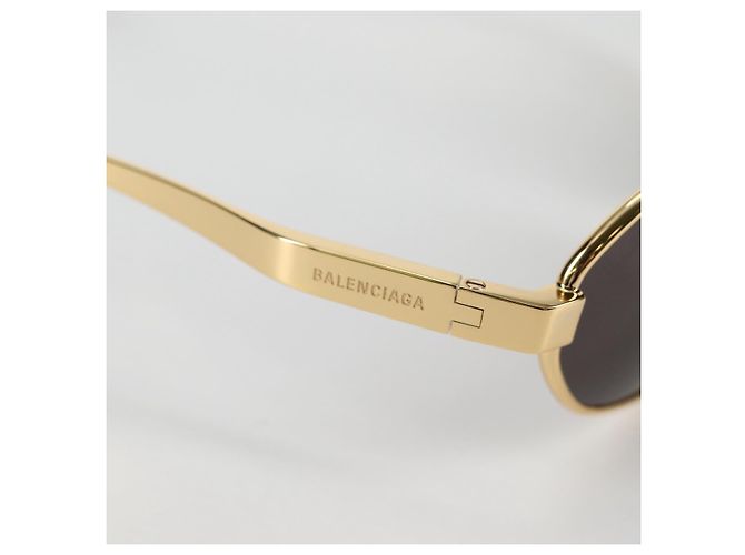 Occhiali da sole BALENCIAGA in plastica oro Auth am9066M D'oro - vista 7