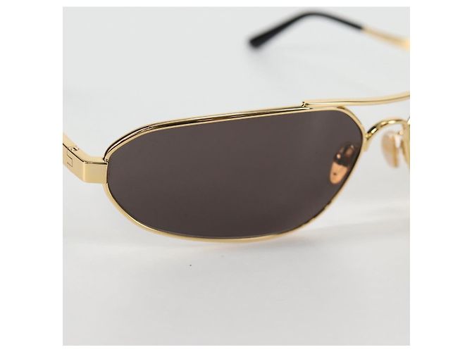 Occhiali da sole BALENCIAGA in plastica oro Auth am9066M D'oro - vista 8