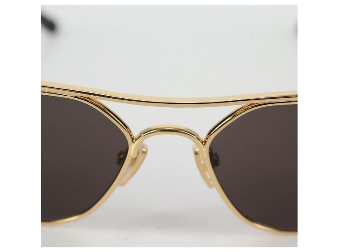 Occhiali da sole BALENCIAGA in plastica oro Auth am9066M D'oro - vista 9