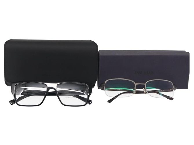 Dolce & Gabbana Occhiali da sole DOLCE&GABBANA PRADA in plastica 2Set Nero Auth BA6486 - vista 16