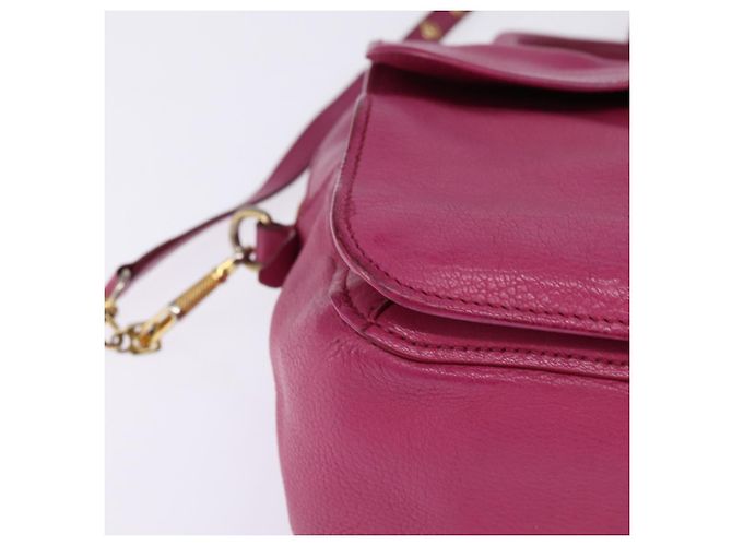 Bolso Miu Miu Matelassé de cuero 2 en 1 rosa dorado Auth am9052 - vista 12