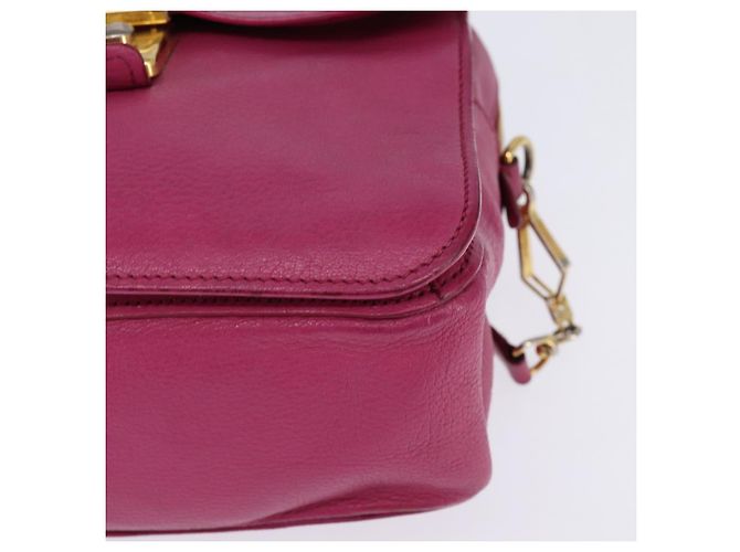 Bolso Miu Miu Matelassé de cuero 2 en 1 rosa dorado Auth am9052 - vista 13