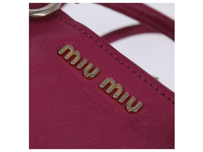 Bolso Miu Miu Matelassé de cuero 2 en 1 rosa dorado Auth am9052 - vista 16