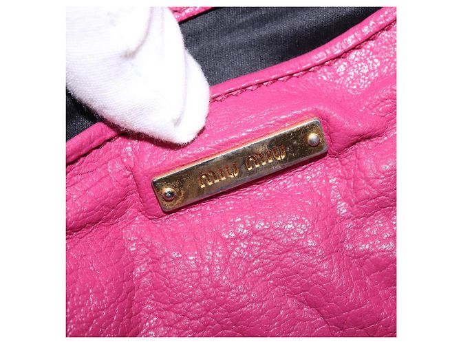 Bolso Miu Miu Matelassé de cuero 2 en 1 rosa dorado Auth am9052 - vista 18