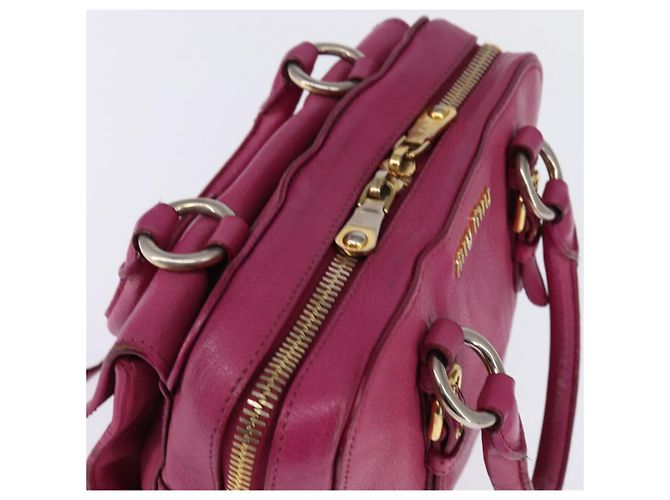 Bolso Miu Miu Matelassé de cuero 2 en 1 rosa dorado Auth am9052 - vista 6