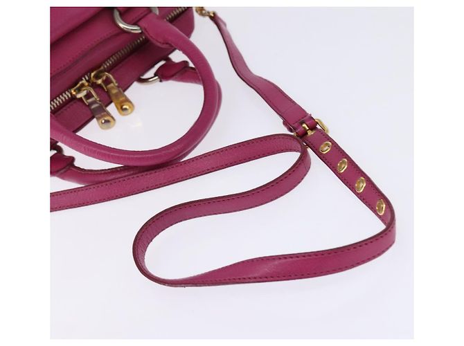 Bolso Miu Miu Matelassé de cuero 2 en 1 rosa dorado Auth am9052 - vista 9
